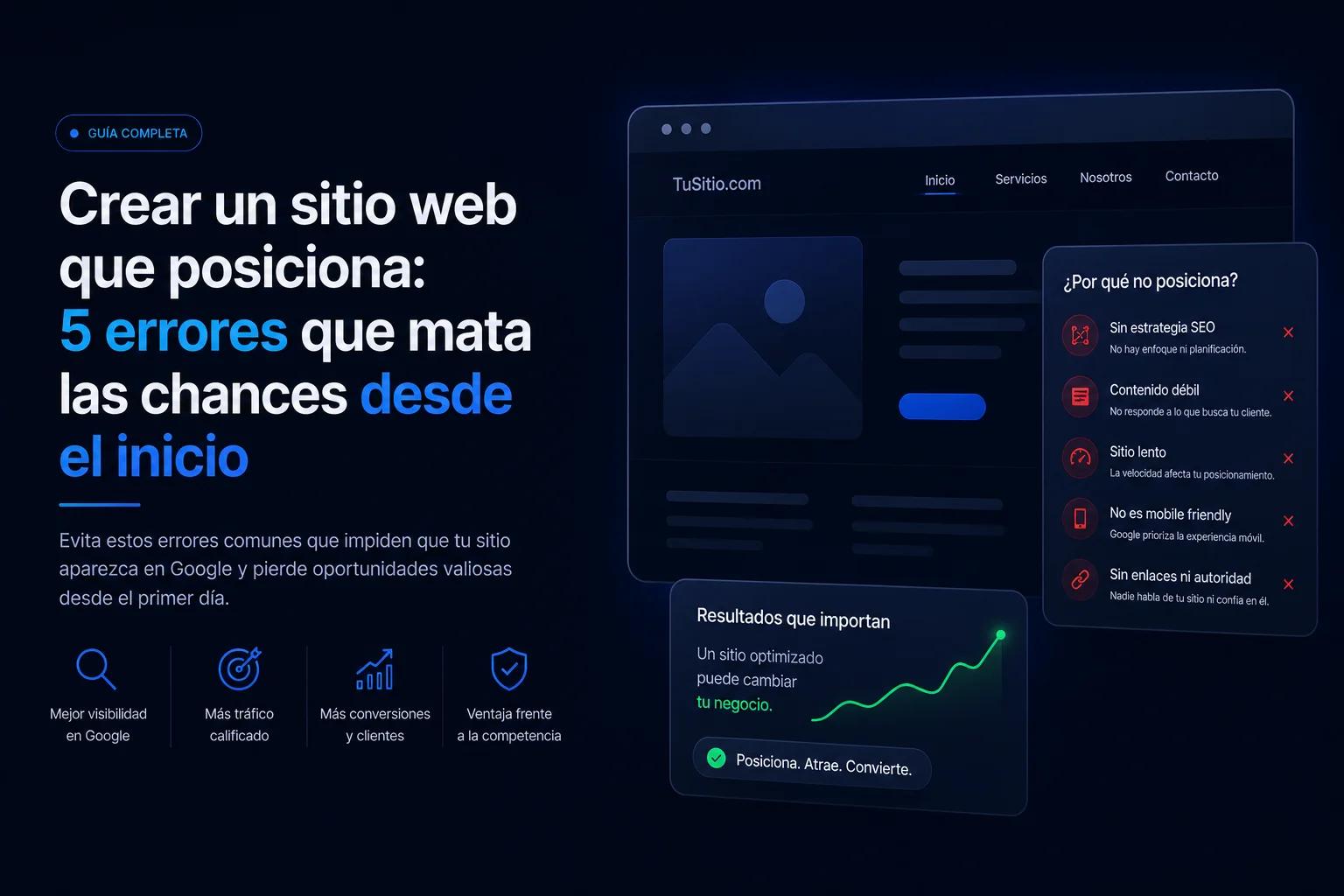 Crear una pagina web profesional cambia como te encuentran