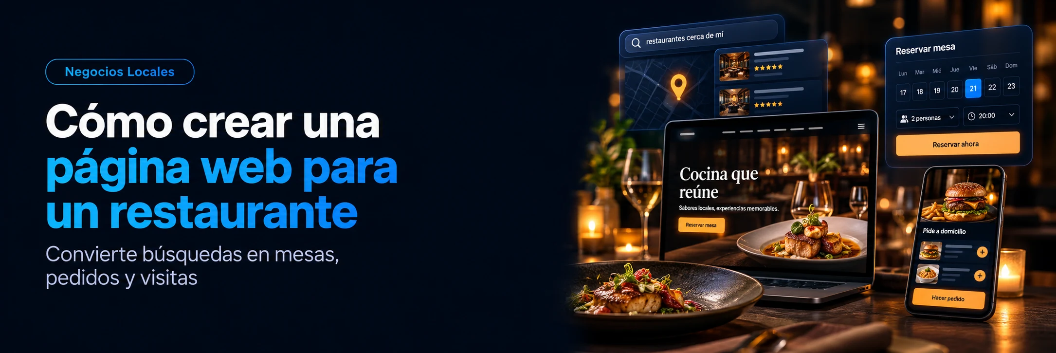 Cómo crear una página web para un restaurante