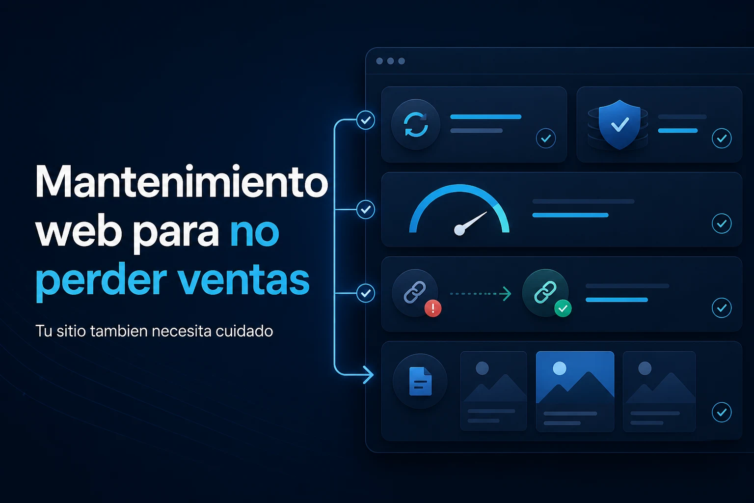 Mantenimiento web para no perder ventas
