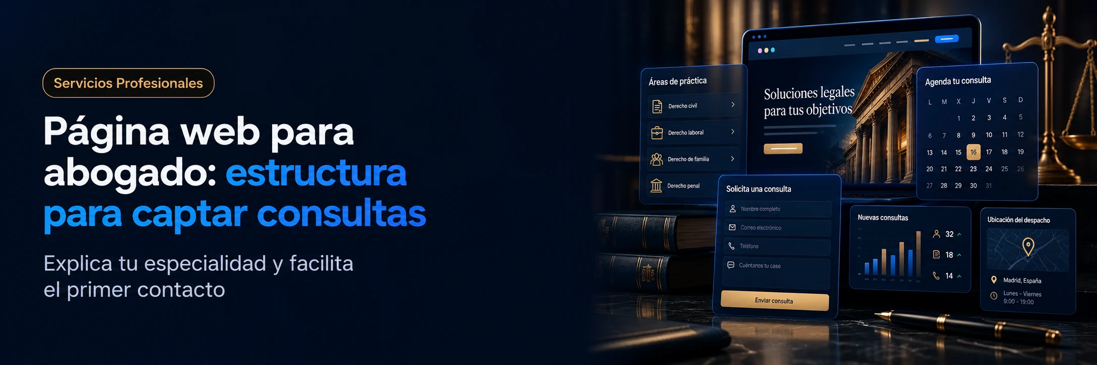 Página web para abogado: estructura para captar consultas