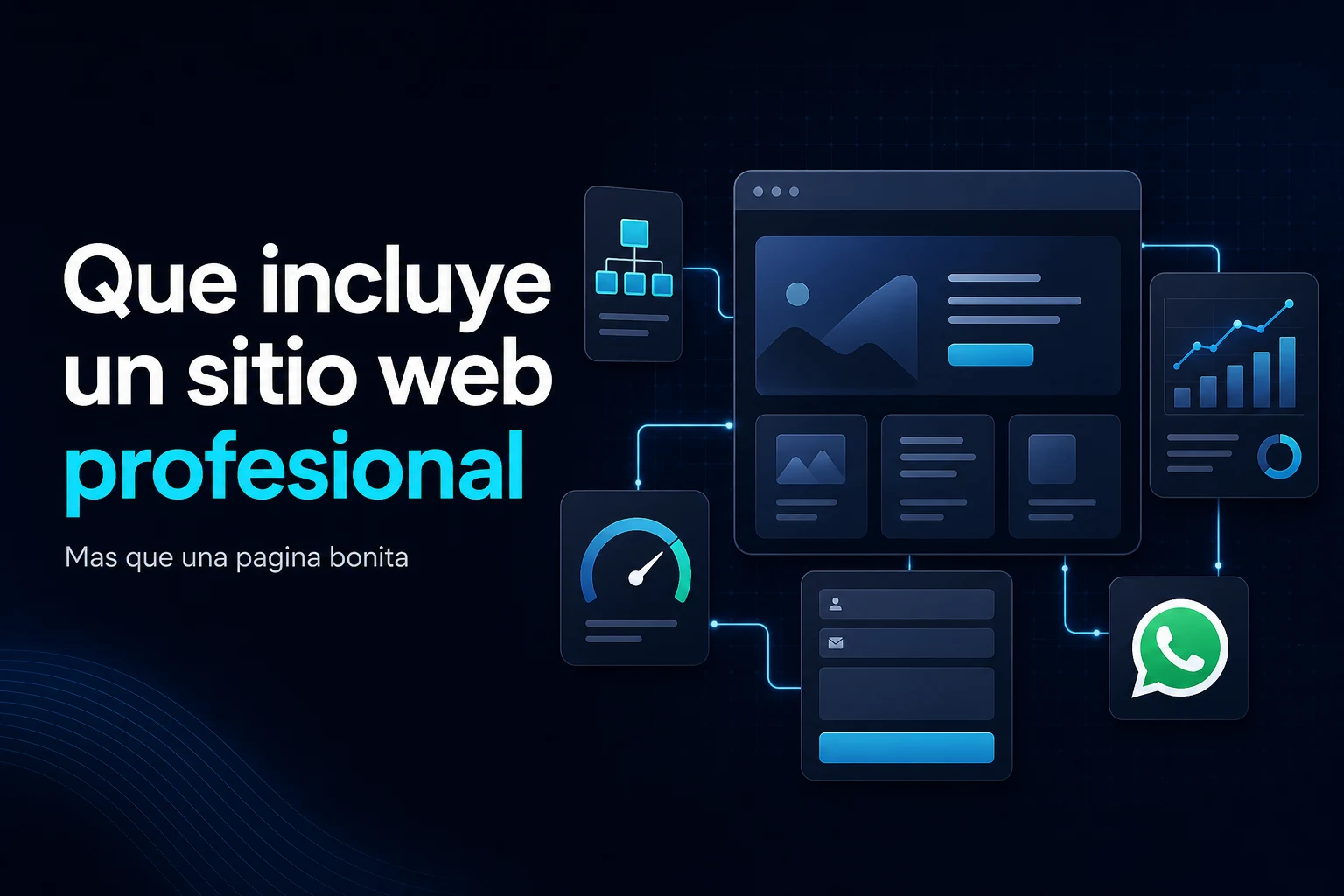 Que incluye un sitio web profesional